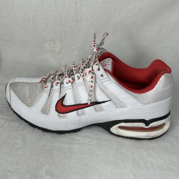 Nike Max Air Running Shoe White Red Hearts On Laces Women’s Size 10 - Picture 8 of 12